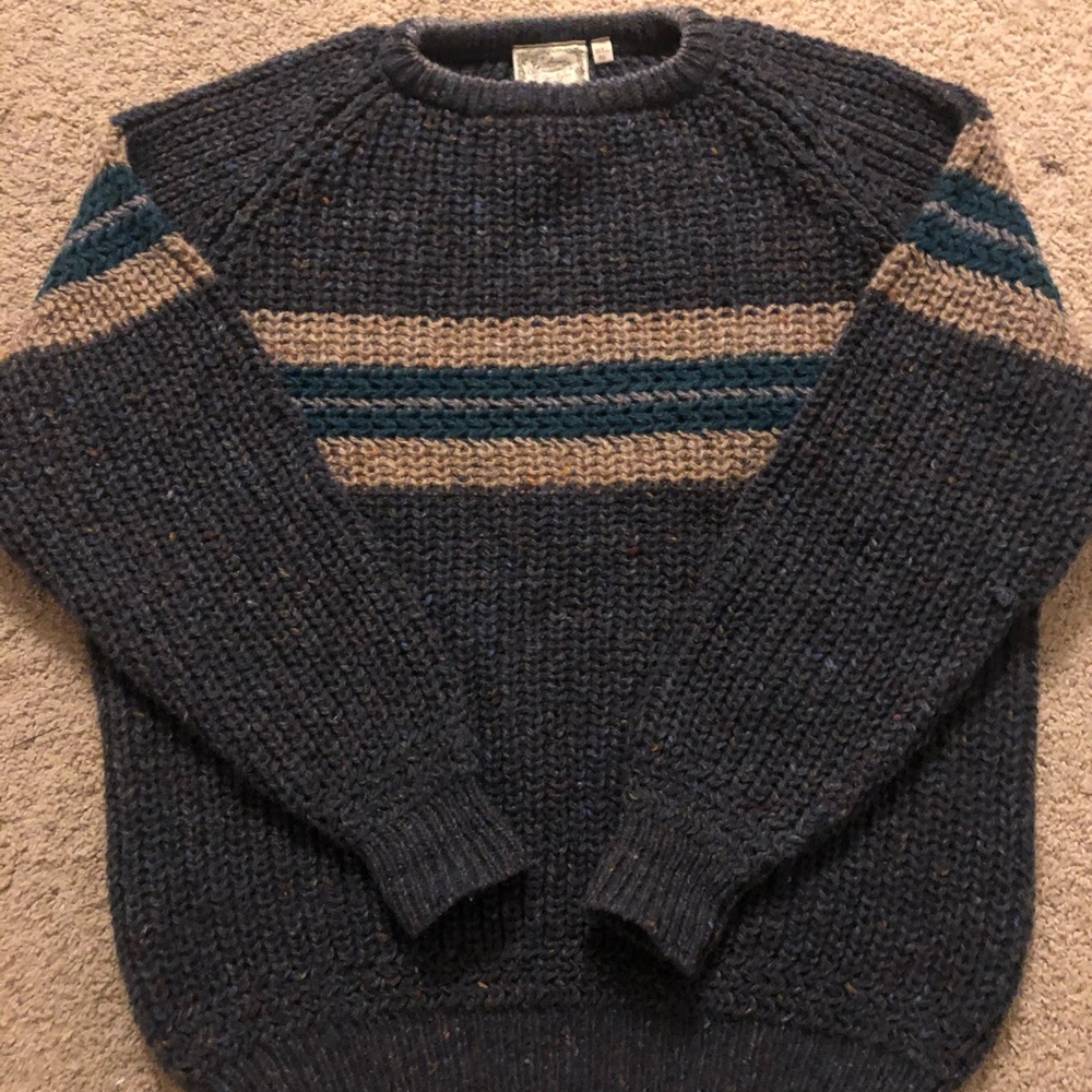 Gaelterra Handloomed Sweater Navy w/ Ivory Size 46